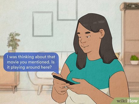 A text like this shows him that you like him and you're thinking about him.