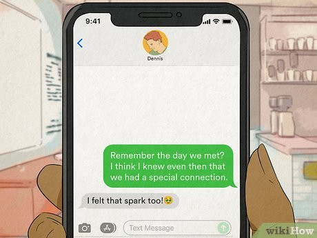 Describe a happy memory to make him get emotional.